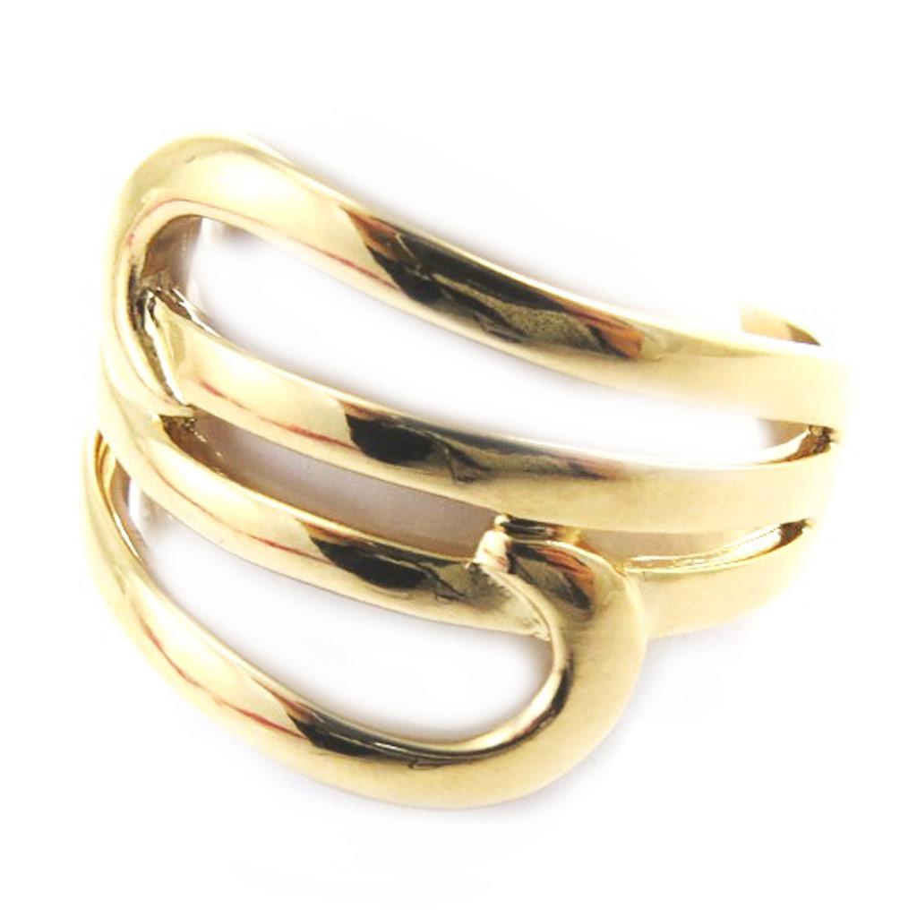 Ring Gold Plated 'Choreography' Golden - 21 Mm