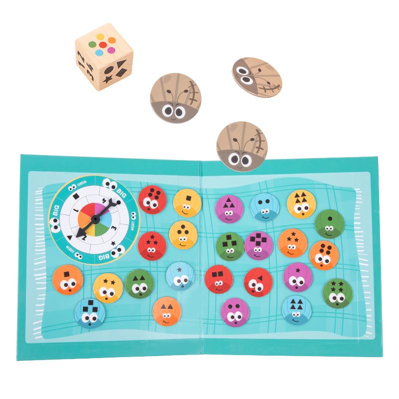 

Kids Educational Toys Board Games Insect Master Color Matching Parent-Child Mindfulness Shape Number Exercise Interactive Toy