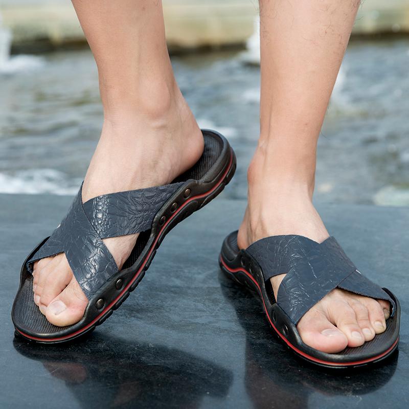 

Мужские тапочки на плоской подошве, очень широкие шлепанцы, пляжная обувь, зеленые, с открытым носком, повседневные мягкие сандалии, большой размер, белые, серые 48 синий