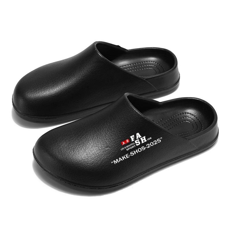 EVA weicher Boden auf Scheiße treten Gefühl Baotou Slipper große Größe Mode Freizeitschuhe rutschfest und desodorierend Arbeit Boken coole Hausschuhe