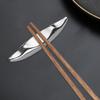 Chopstick Rest Stainless Steel Chopstick Holder Smooth Edge Spoons Forks Rack for Home Kitchen Table Decor