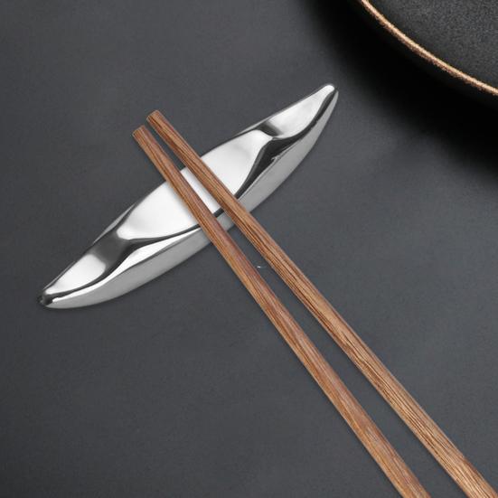 Chopstick Rest Stainless Steel Chopstick Holder Smooth Edge Spoons Forks Rack for Home Kitchen Table Decor