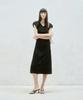 Rie Slit Back Puff Sleeve Midi Dress