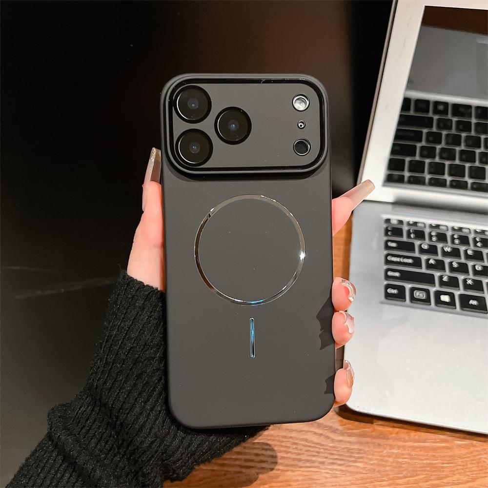 

Matte Hard PC For Magsafe Magnetic Phone Case For iPhone 17 16 15 14 13 12 11 Pro Max Plus Wireless Charging Hard Cover iPhone17