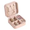 Compact Travel Jewelry Box with Flip-Top for Ring and Earring Storage
