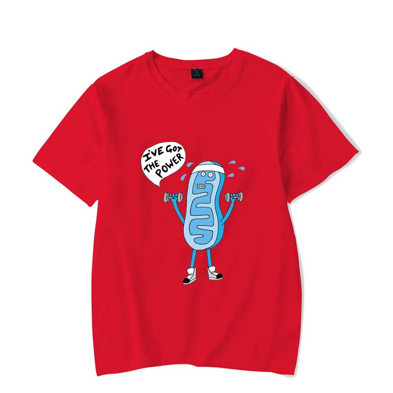 

Футболка с забавным принтом «Митохондрии, у меня есть сила биологии» для мужчин. Одежда. Забавные футболки для мужчин в стиле кавайи. Футболки больших размеров. XL красный