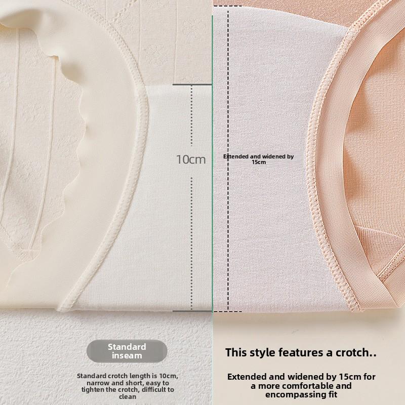 Female Summer Thin Type 32A Class Bacteriostatic High Bullet Naked Sense No Trace Middle Waist Triangle Briefs