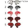 Leopard Head Badge Sticker Front Grill Side Fender Rear Trunk Emblem Decal Cars Accessories