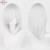 40cm Medium Basic Anime Cosplay Wig Bang Blond  Black White Red Pink Green Brown Gold Blue Heat Resistant Synthetic Hair Wigs