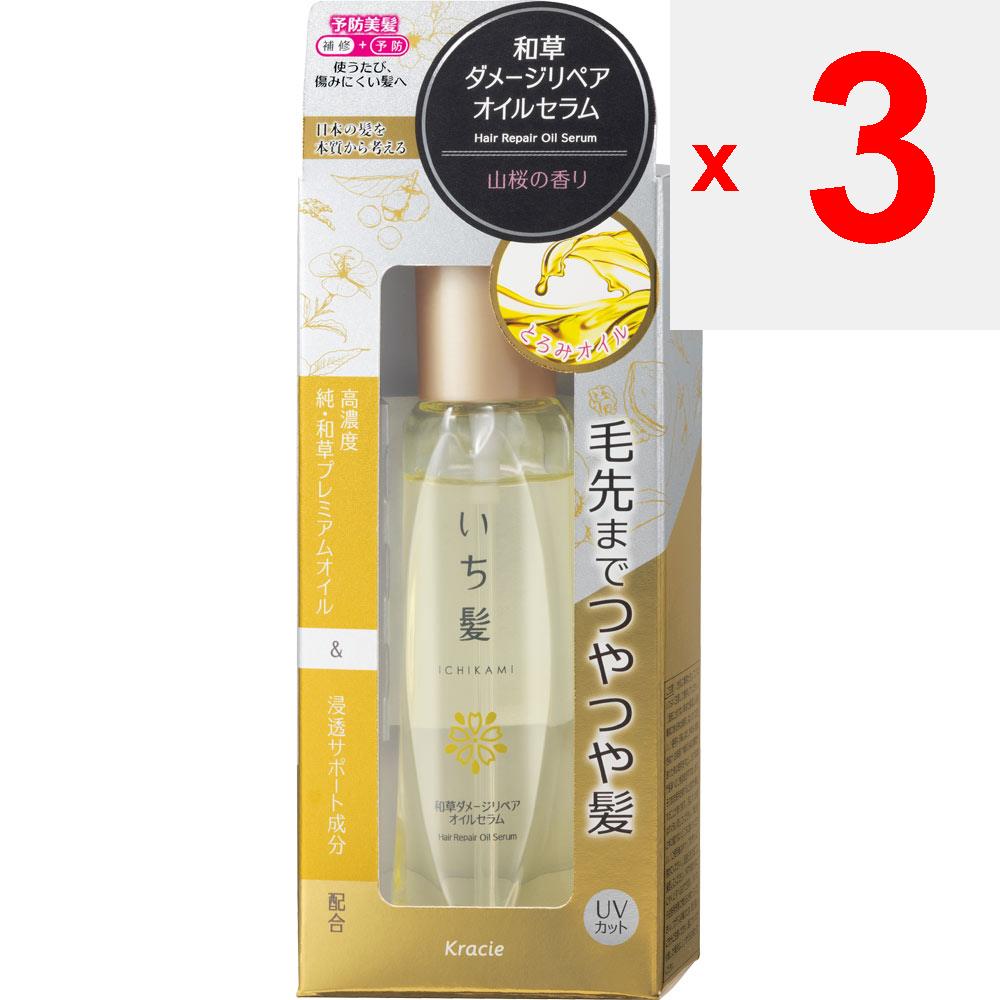 Kracie Serum naprawcze Ichihair Waso Damage Repair Oil 60 ml Kuracje pielęgnacyjne Ichikami Out-bath W przypadku włosów półdługich rozprowadź około 3-4 naciśnięć odpowiedniej ilości