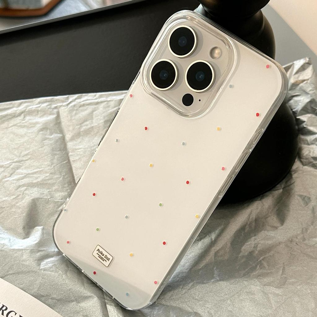 Bunte Punktehülle für iPhone 15 iPhone 16 Pro Max