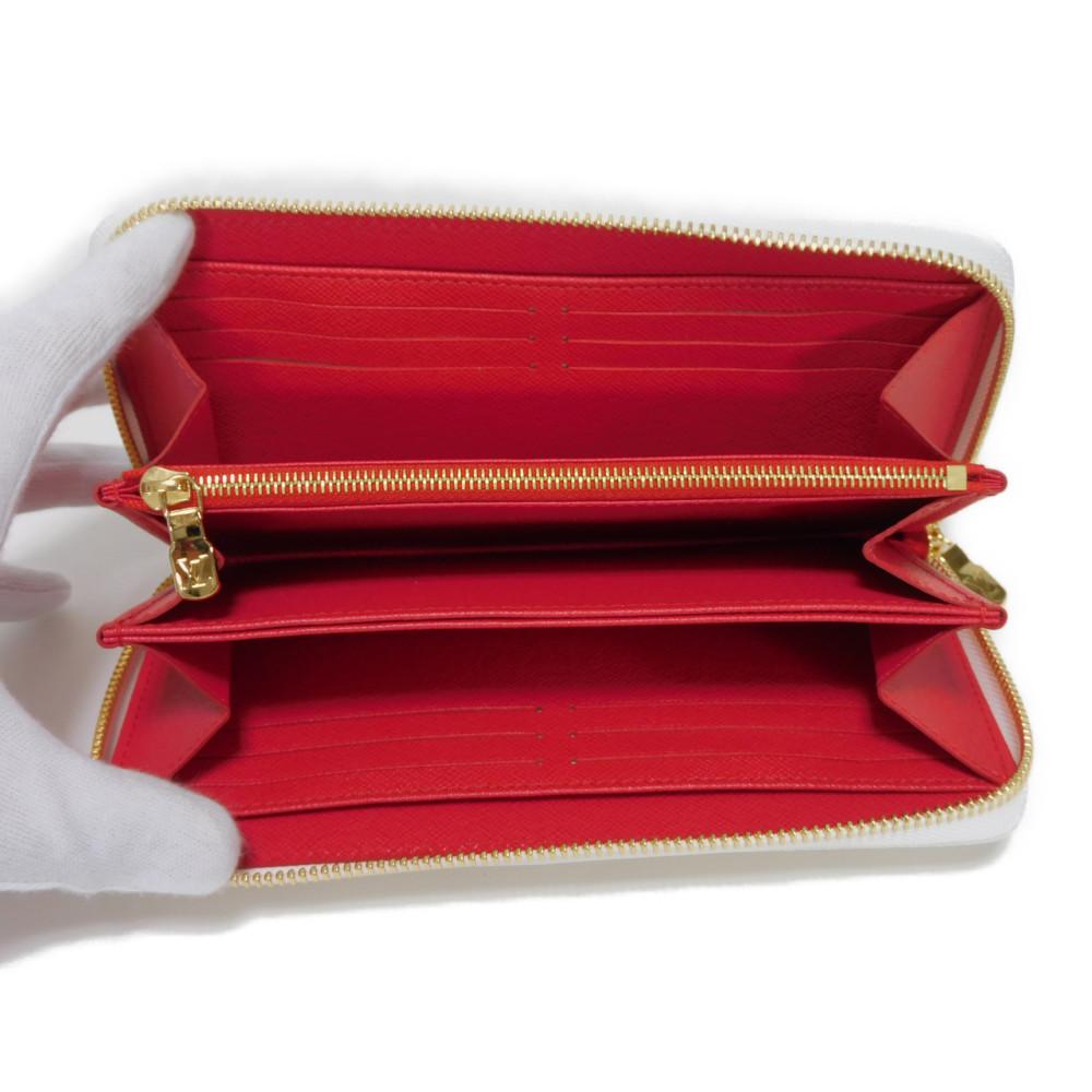 Used LVxTM Zippy Wallet (12564) M14240 7940 by Takashi Murakami, LV Logo Flower Cherry RFID, Unused, Monogram, Cherry,