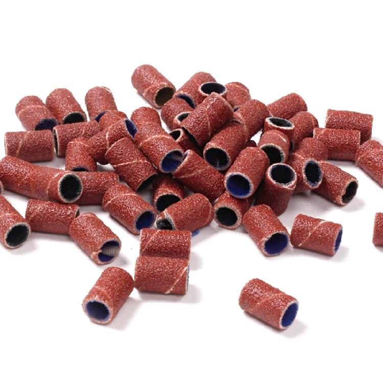 100Pcs 80/120/150/180/240Grit Nail Sanding Bands for Nail Drill Fine Grit Nail
