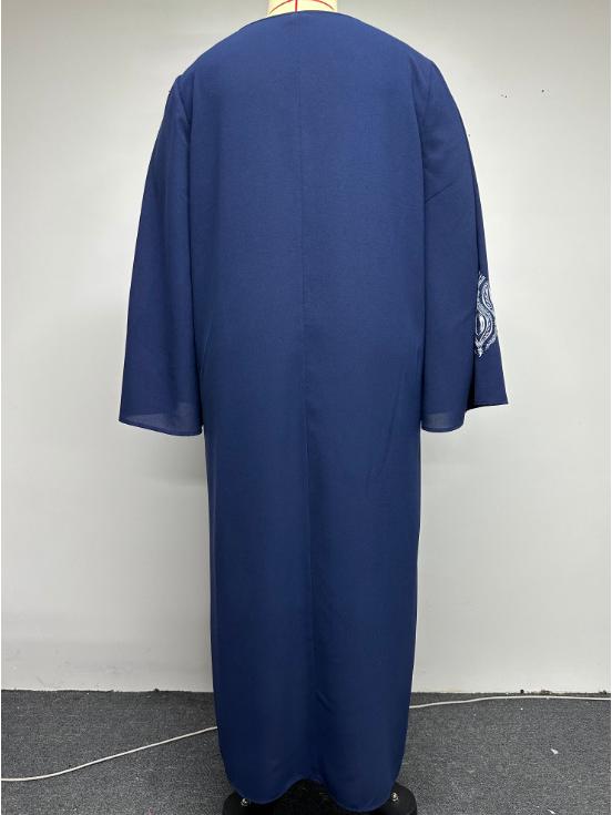 Eid al-Adha Arabic Patchwork Plus Size Party Dress