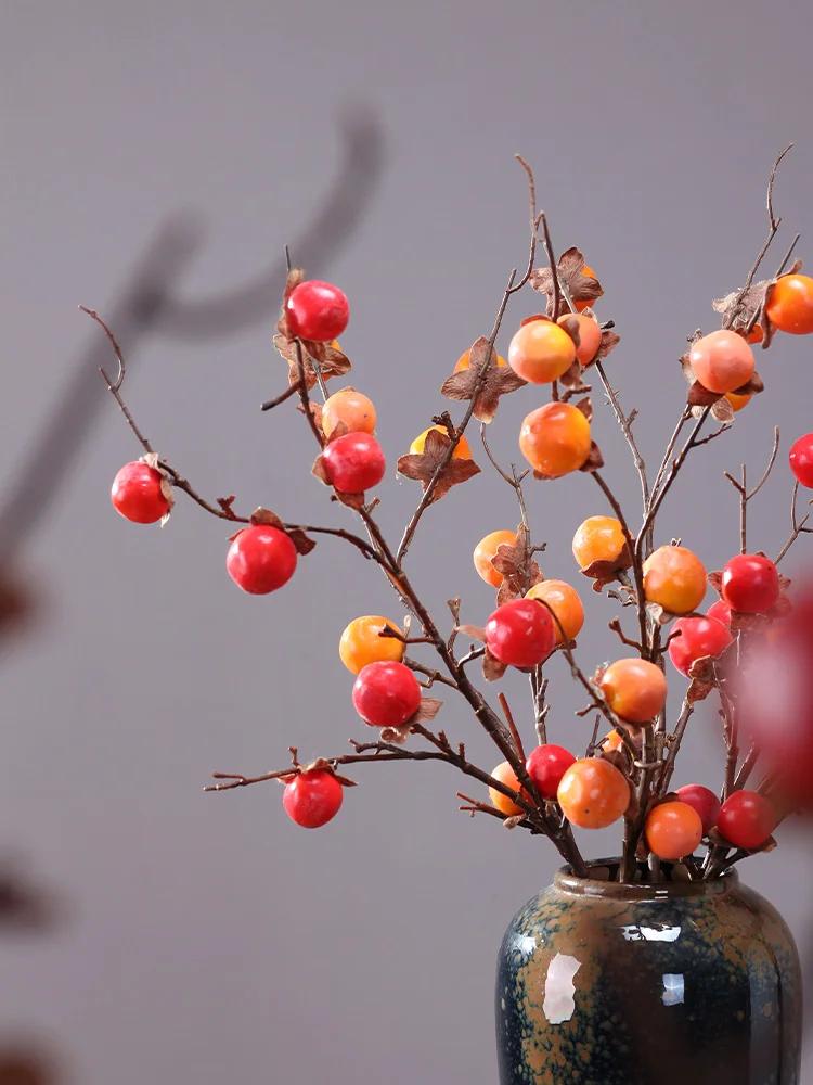 För Yongye Simi Konstgjord Frukt Dekorativ Rikedomssymboliserande Granatäpple Små Realistiska Blommor Vardagsrumsdekorationer