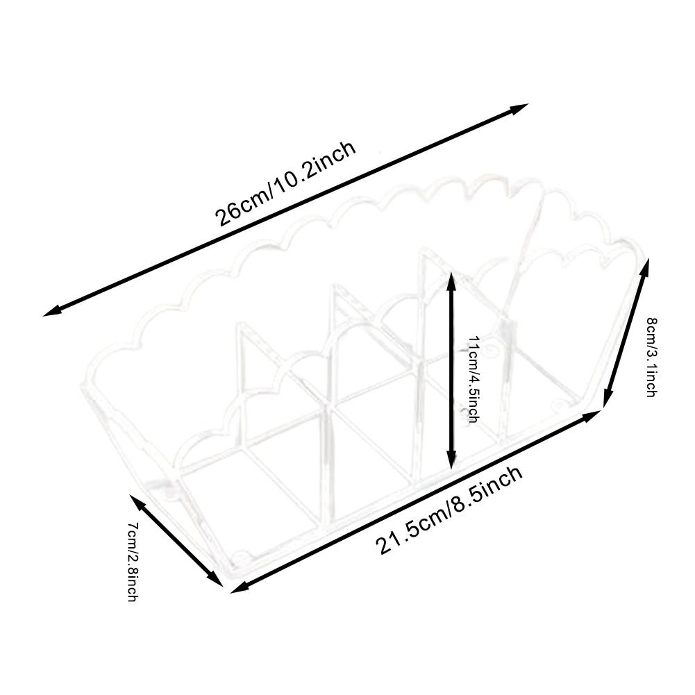 Clear Acrylic Desk Organizer with 4 Compartments for Pens Pencils Makeup Brushes and Office Supplies 1023 by 452 by 275 Inches China Mainland 3070₽