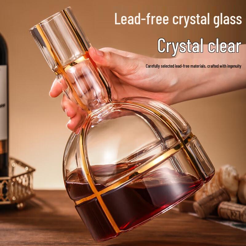 Lead-Free Crystal Glass Wine Decanter