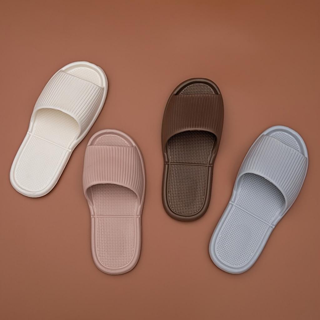 Wygodne kapcie EVA - Antypoślizgowe, Gruba podeszwa, Prążkowany design, Kapcie plażowe do wewnątrz i na zewnątrz, Kapcie codzienne | Styl casual Kapcie domowe