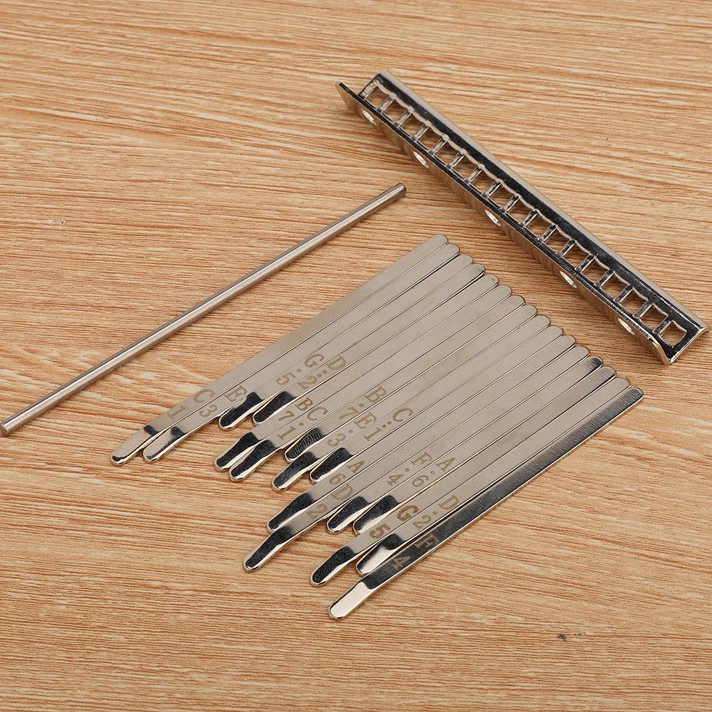 XA58 Kalimba Musical Key 17 Tones Metal Replacement Thumb Piano Finger Percussion Key
