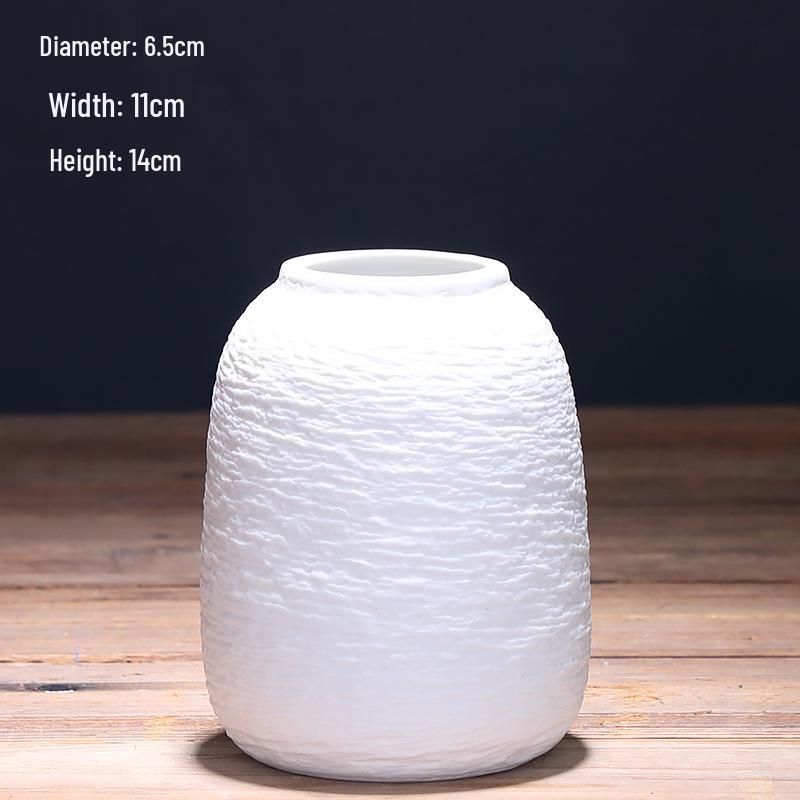 Modern Nordic Ceramic Dried Flower Vase - Minimalist Hydroponic Container for Home Decor