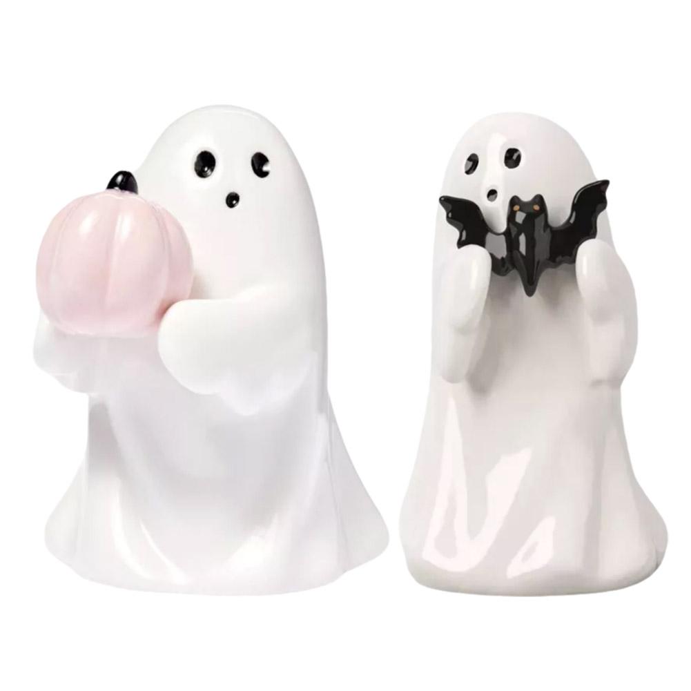 Bootiful Harzgeist Halloween Dekorative Figur Ziel Gruselig Kleines Ornament Hält Kürbis und Fledermaus Halloween Dekoration