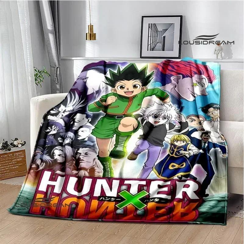 HUNTER×HUNTER Cartoon Printed blankets Picnic blanket Flange Warm blanket Home travel blankets bed linings birthday gift