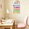 Spraakherinnering Houten Wandbord Klaslokaal met Wolkenprint, Denk Na Voordat Je Spreekt Hangbord voor Kinderkamer of Counselingkantoor