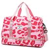 Spacious & Durable Women's Carry-On Travel Bag with Animal Print Nylon Large Capacity Sports Gym Bag  Weekend Overnight Bag