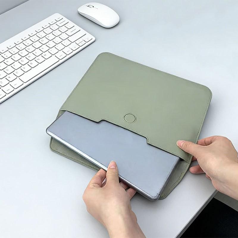 Schlanke Laptoptasche MacBook 13/14 Zoll PU Schutzhülle Leichte Business-Aktentasche in mehreren Farben