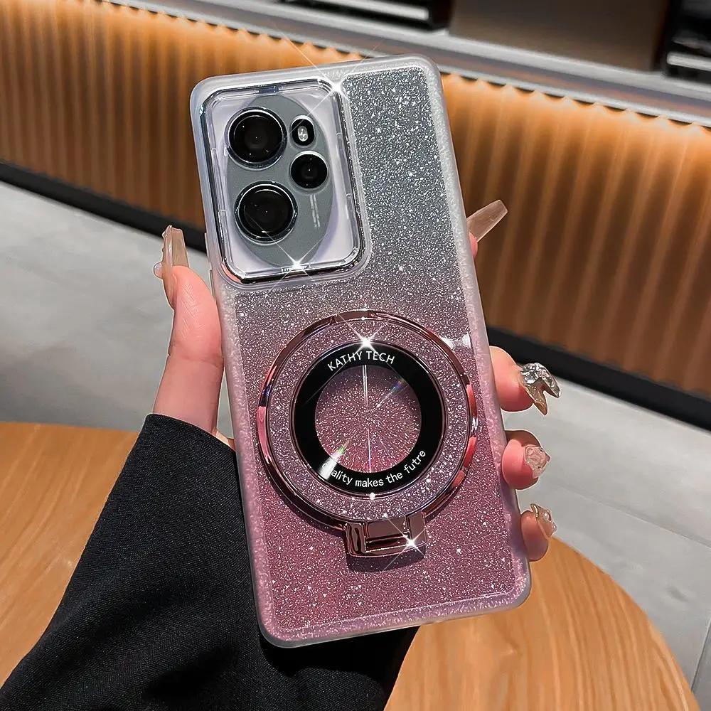 

Для Huawei Honor 400 Pro Защита камеры Пленка для объектива Чехол Для Honor 400 Lite Кольцо-подставка Держатель Блестящая Градиентная Силиконовая Накладка For Honor 400 Pro белый