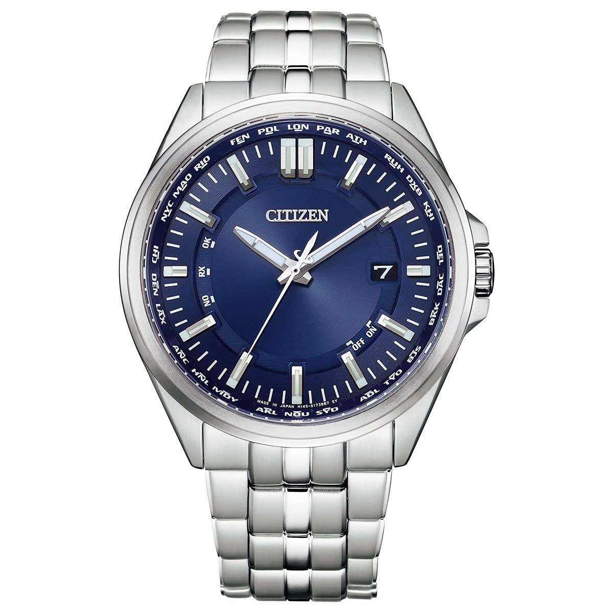 

Citizen Eco-Drive Radio Watch CB0017-71L Wena 3 Silver