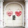 Valentines Day Wall Ornament Paper Door Hanger with Rope Home Office Decoration Decorative Holiday Present