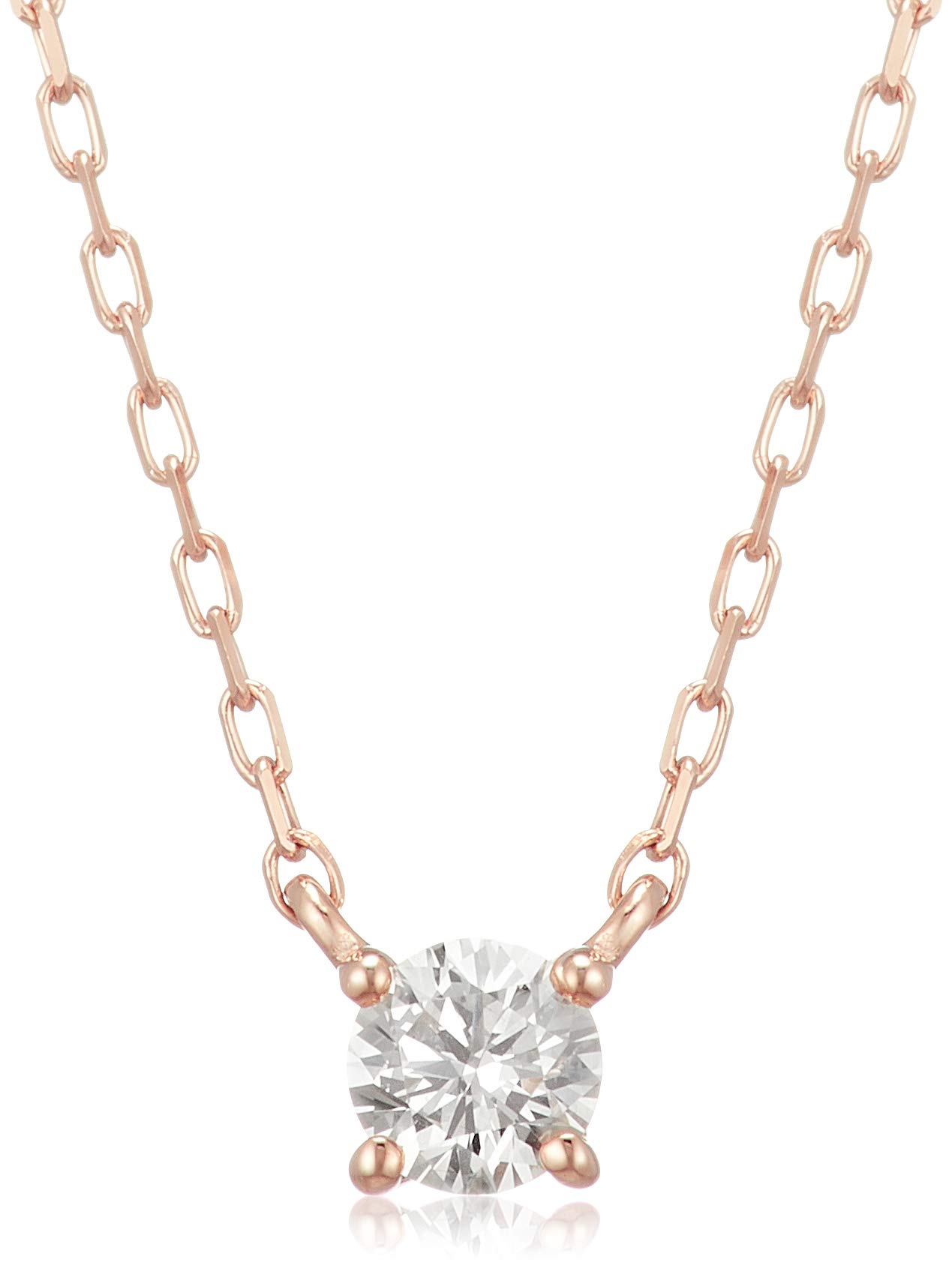 

Diamond K10 Pink Gold Necklace 151336123117 canal4℃(Canal Yondoshi) (PG)