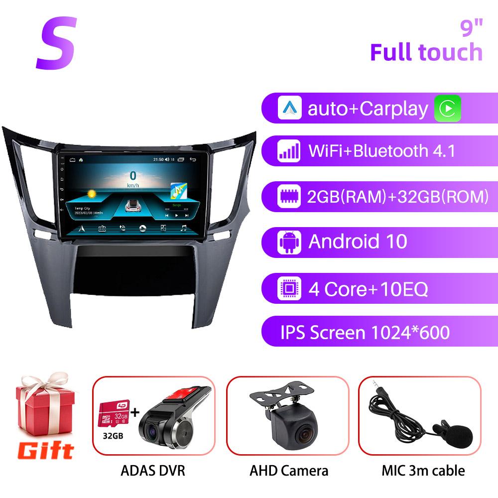 2 Din Autoradio for Subaru Outback RHD 2010-2016 Car Stereo WiFi Carp Lay GPS Navigation Multimedia Video Player Head Unit