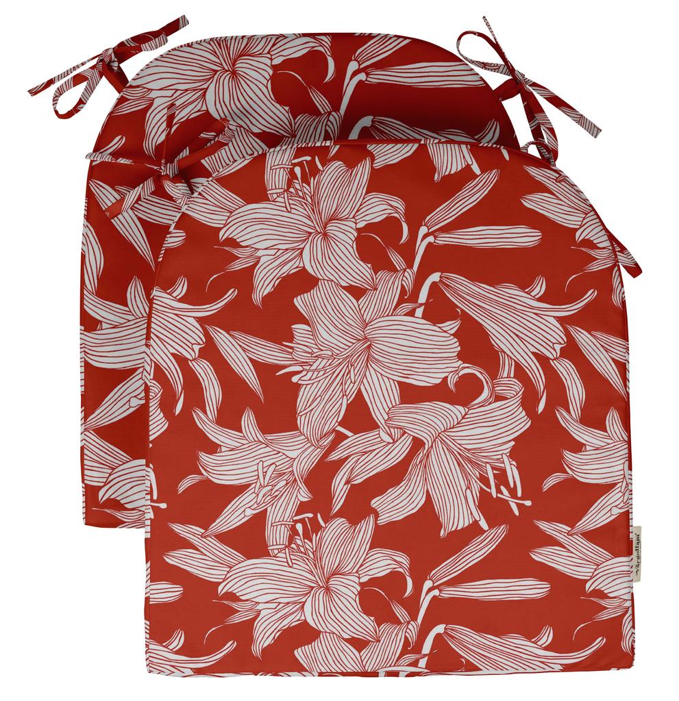 Vargottam Non Slip Dining Chair Cushion U-Shaped Printed Indoor Outdoor Chair Pads Home Decor Reversible & Machine Washable