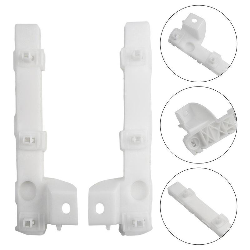 Front Bumper Bracket For Mitsubishi Lancer 2008-2017 Left Right Side ABS Plastic Replace 6400A403 6400A404 White Color Pair Set