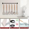 Silikonová kuchyňská sada s dřevěnou rukojetí 29dílná sada