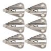 Boat Fender Hangers 6 Pcs Fender Hooks Stainless Steel Heavy Duty Spring Buckle Type Fender Hanger for Home Marine Engineering
