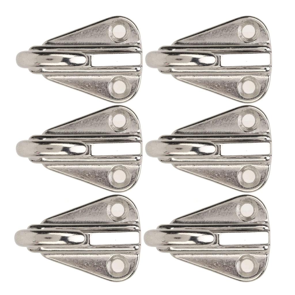Boat Fender Hangers 6 Pcs Fender Hooks Stainless Steel Heavy Duty Spring Buckle Type Fender Hanger for Home Marine Engineering