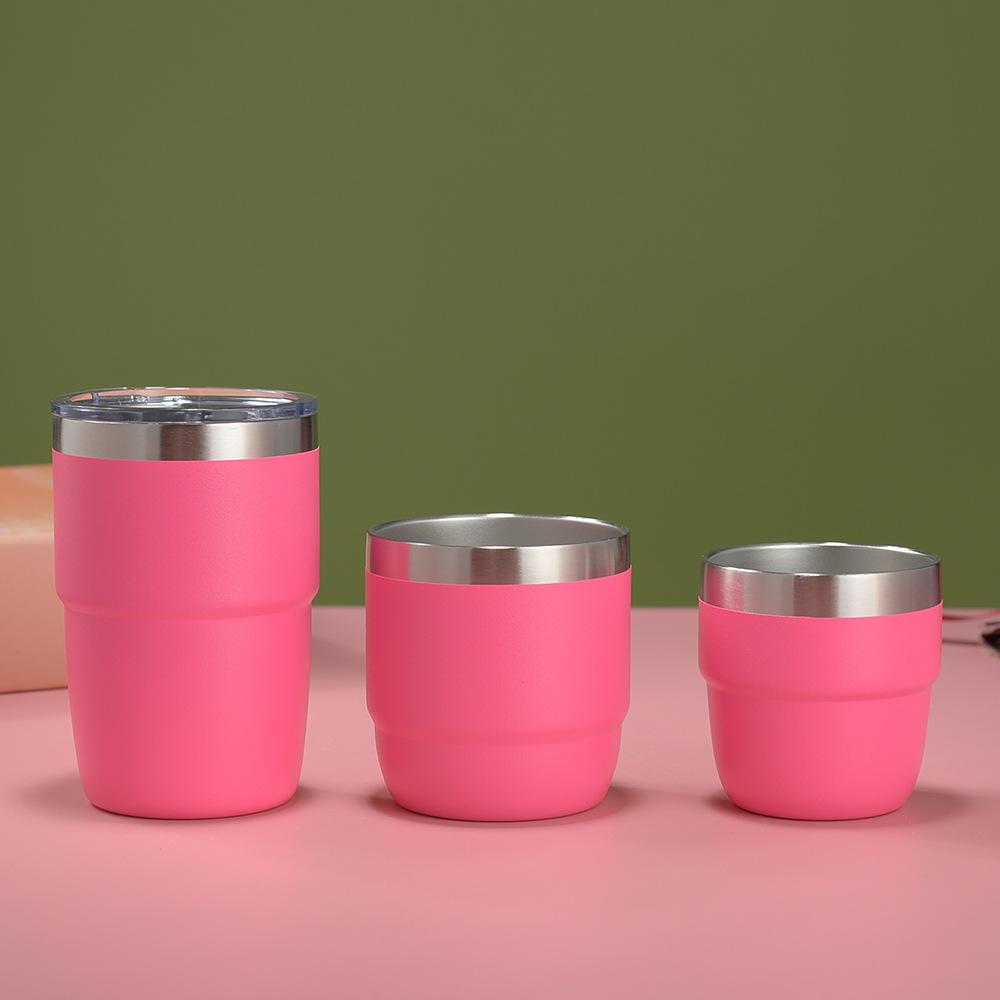 Cross-border 4oz Mini Rambler: Double-layer 304 Stainless Steel Vacuum Insulated Coffee Cup, Hot & Cold