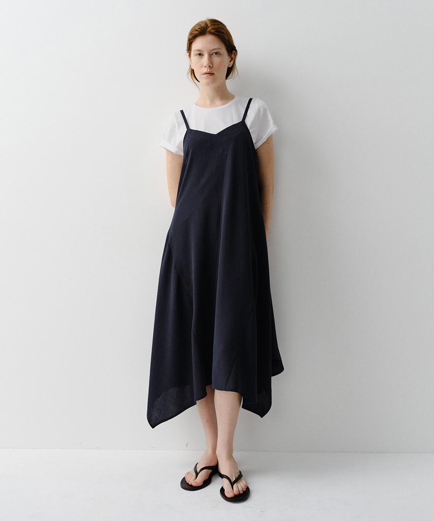 Ia Reese Panel Strap Dress (Navy)