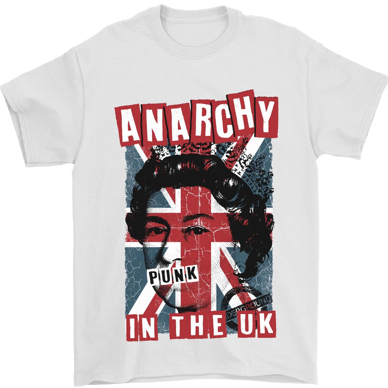 Anarchy in the UK Punk Music Rock Mens T-shirt Cotton XXL