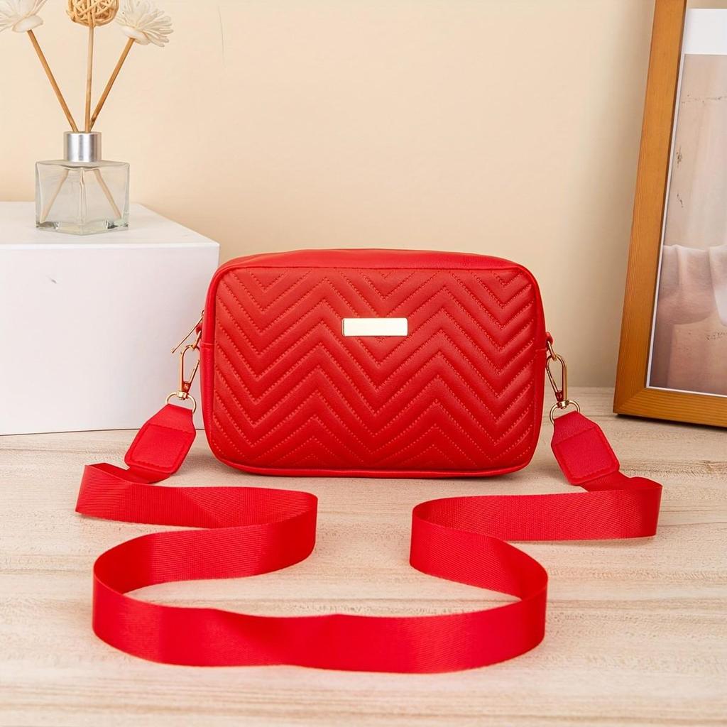 2024 Trendy Solid Color Embossed Sequin Shoulder Crossbody Bag for Women