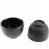 CAST IRON HERBAL TEA CUPS SET OF 4, BLACK ENAMELLED, 100ml