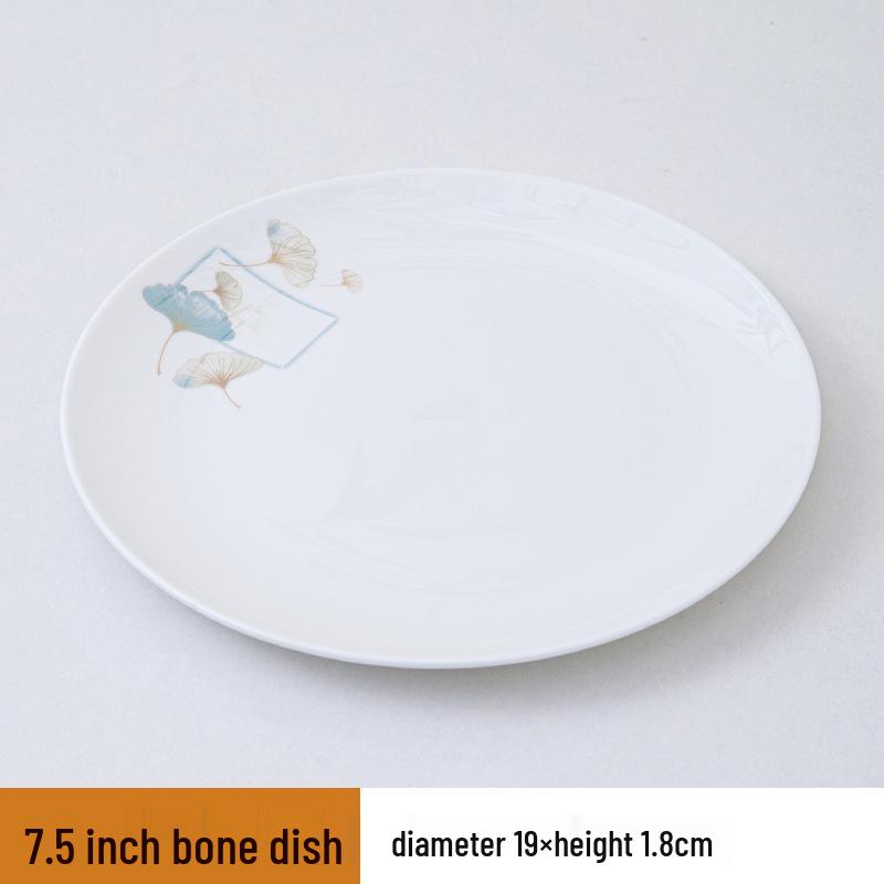 Deluxe Bone China Tableware Set - Three or Four Pieces with Plate, Wing Bowl, and Spoon - Customizable Logo for Hotels, Restaurants, and Clubs.