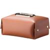 J Nordic style simple modern design living room central table Napkin Holder hand made leather tissue box  Paper Case storage box