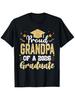Grandpa Senior 2026 Proud Grandpa of a Graduate T-Shirt | Golden Lettering & Diploma Design