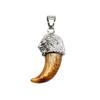 Lion Head Wolf Teeth Stainless Steel Pendant Popular Personalized Hegemony Wearing Accessories