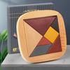 Montessori Wooden Toys Wooden Jigsaw Puzzle for Kids Tangrams Brainstorming Preschool Early Learning Children Logical Thinking