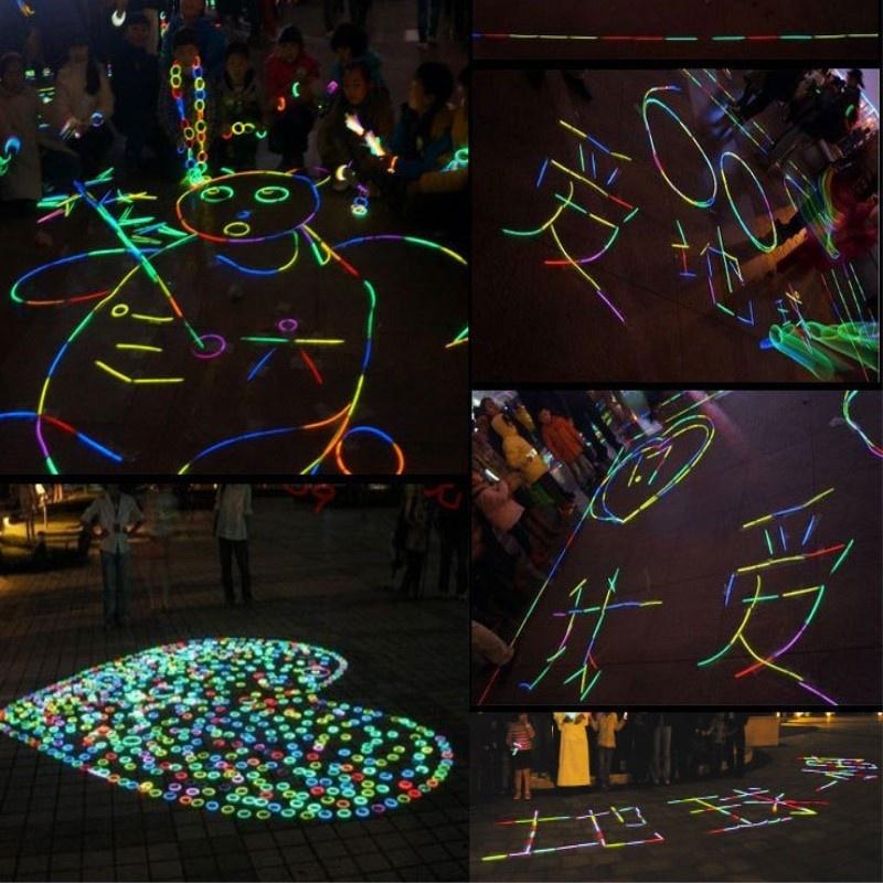 Fluorescent Stick Evening Concert Fluorescent Stic Disposable Luminous Rod 10 Pcs/20pcs Random